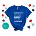 Patriotic 4th of July Shirt - Comprehensive Pro-Life Statement Independence Day Shirt