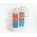 Fold-Formed Flame-Painted Sea Foam Aqua Copper Enamel Statement Earrings
