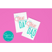 Father's Day Instant Download Printable Card - It's a Treat Having You as Our Dad