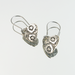 Tiny Heart Dangle Earrings made from Vintage Silverplate Platter, 304 Stainless Steel Ear Wires with Hook