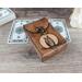 Premium Handmade Leather Tarot Card Case featuring a wise all-seeing owl patiently waiting on a branch in front of the full moon. This high quality leather case has a unique and interesting 3 color finish, with a natural tan moon set against a dark rich brown. Premium Handmade Leather Tarot Card Case featuring a wise all-seeing owl patiently waiting on a branch in front of the full moon. This high quality leather case has a unique and interesting 3 color finish, with a natural tan moon set against a dark rich brown.