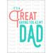 Father's Day Instant Download Printable Card - It's a Treat Having You as My Dad