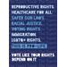 Elections and Voting Vote Blue Instant Download Printable Card - This is Pro-Life Social Justice Equality Card