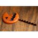 Big horror pumpkin lollipop prop made of resin costume prop and decoration orange and black front for cosplayers and Halloween collectors 