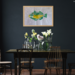 gyotaku art, gyotaku fish print, gyotaku fish, fish art prints, fish poster, Japanese fish art, fish art, fish wall decor