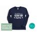 Personalized Spirit Apparel - Senior Mom Shirt Class of 2025 with School Colors and Mascot Long-Sleeve Shirt