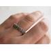 sterling silver daisy chain ring 