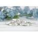 Free formed organic shaped sterling silver ring stamped with name and hearts. 