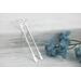 Sterling silver twig earrings2.75" long with hammered birchbark texture.