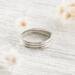 Simple Sterling Silver Half Round Ring Band For Women 