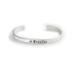 Sterling silver baby name bracelet. 