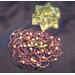 image of a wire wrapped Women's Pink Snap Clip Mini Kippah with pink wire, white glass pearls, and pink Swarovski crystals. 