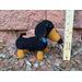 crochet dachshund, dachshund decor, crocheted dachshund, amigurumi dachshund, dachshund plush, stuffed dachshund, dachshund figurine, dachshund plushie, dachshund amigurumi, small crocheted dachshund, cute dachshund figurine