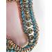 Intricate pattern on boho chic picasso beaded bracelet