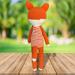 crochet fox, amigurumi fox, stuffed animal, miniature fox, fox figurine, small fox, mini fox, fox amigurumi, stuffed fox, handmade fox, made to order