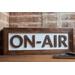 Wooden On Air LED light up sign for Podcastors, Streamers, Recording Studio or Home Decor - Reclaimed Wood - desk sign