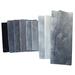 Hand dyed bundle, small cuts of blue gray quilting cotton