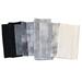 Gray stash bundle of small cuts of hand dyed fabric, suitable for quilting and crafting