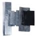 Small cuts of quilting cotton in shades of gray, hand dyed