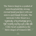 Text on green background explaining the meaning of the sister knot.