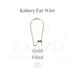 Gold filled lever back wire closure that illustrates what it looks like.