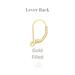 Gold filled lever back wire closure that illustrates what it looks like.