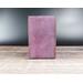 Handmade Premium Leather Tarot Card Case in a purple hue called Violet Cosmos