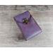 Handmade Premium Leather Tarot Card Case in a purple hue called Violet Cosmos