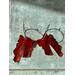 Red Bow Earrings