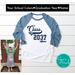 Personalized Grow With Me Shirt - Customized Graduation Year Raglan with Student Name and School Colors