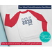 Personalized Grow With Me Shirt: Customized Graduation Year Raglan with Student Name and School Colors