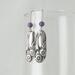 Petite Silver & Amethyst Flower Drop Earrings