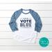 Patriotic Vote Blue Shirt - Custom State Shirt, 2024 Election Raglan Shirt