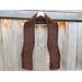 Another pic of a brown scarf with a zig zag pattern.