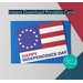 Patriotic 4th of July Instant Download Printable Card - Happy Independence Day American Flag Printable
