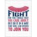 Patriotic 4th of July Instant Download Printable Card - Fight for the Things You Care About