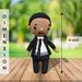 crochet plush martin luther, crochet stuffed martin luther, cute crochet martin luther, cute plush martin luther,martin luther king, martin doll, martin luther king toy, martin luther figurine, martin luther doll,