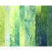 Yellow green stash bundle of 10 hand dyed fat eighths