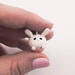 fireflyFrippery Miniature Perky Eared Bunny Cupcake in Hand