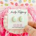 fireflyFrippery Mint Green Easter Egg Sugar Cookie Earrings on Card