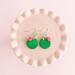fireflyFrippery 
Cute Chic Cactus Dangle Earrings on Pink Display Stand