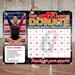 Customizable Gymnastics Pick A Date Fundraising Donation Calendar Template