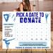 Customizable Minimalist Gymnastics Fundraiser Donation Calendar Template