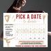 Editable Minimalist Gymnastics Themed Donation Calendar Template
