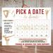 Editable Minimalist Gymnastics Themed Donation Calendar Template