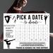 DIY Minimalist Gymnastics Themed Donation Calendar Template