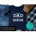 Personalized Senior Year Shirt - Cheerleading Dad of a Senior T-Shirt in School Colors, Class of 2025