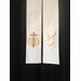 Wedding Officiant Stole with Cross and Rings, Silver and Gold wedding officiant clergy stole