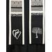 Black and white clergy stole, non denominational clergy stole, contemporary minister stole, unique officiant stole, celebrant gift