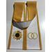 Sunflower themed wedding officiant clergy stole, fall wedding clergy stole